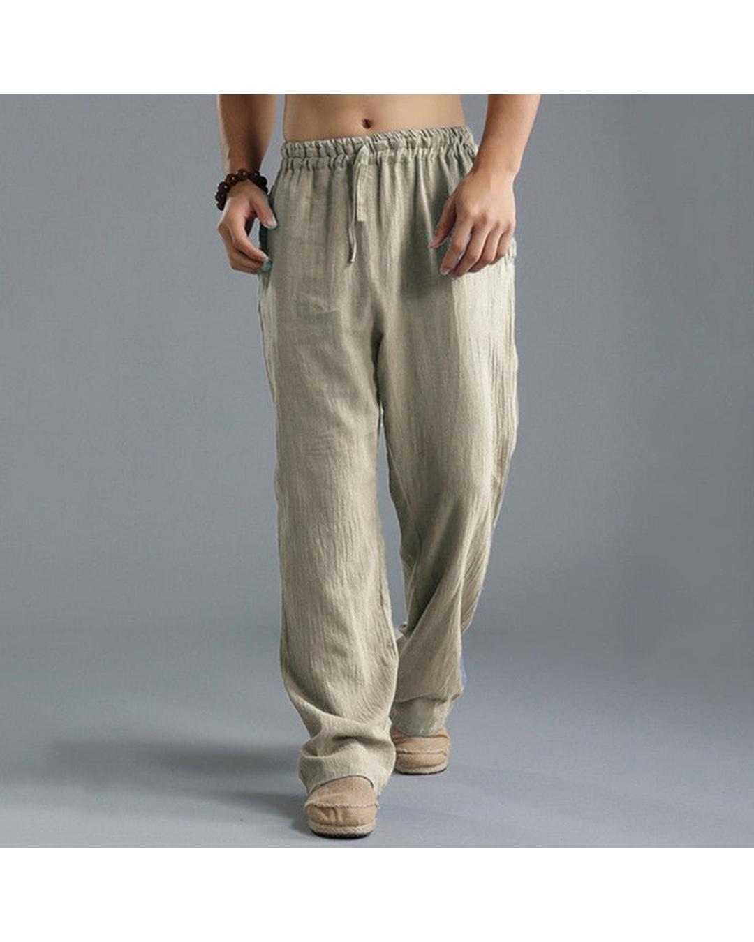 Mateo – Pantalones de lino para hombre - Camila Fashions