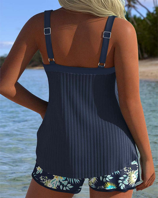 Valerina Milano® | Tankini de rayas con short de playa