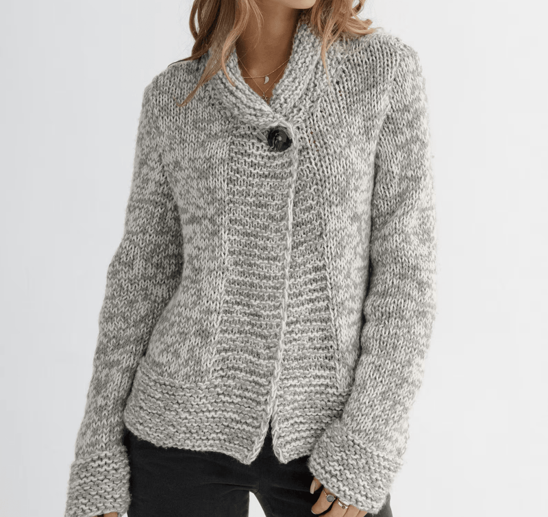 Buttoned Chunky Cardigan Knitting Pattern