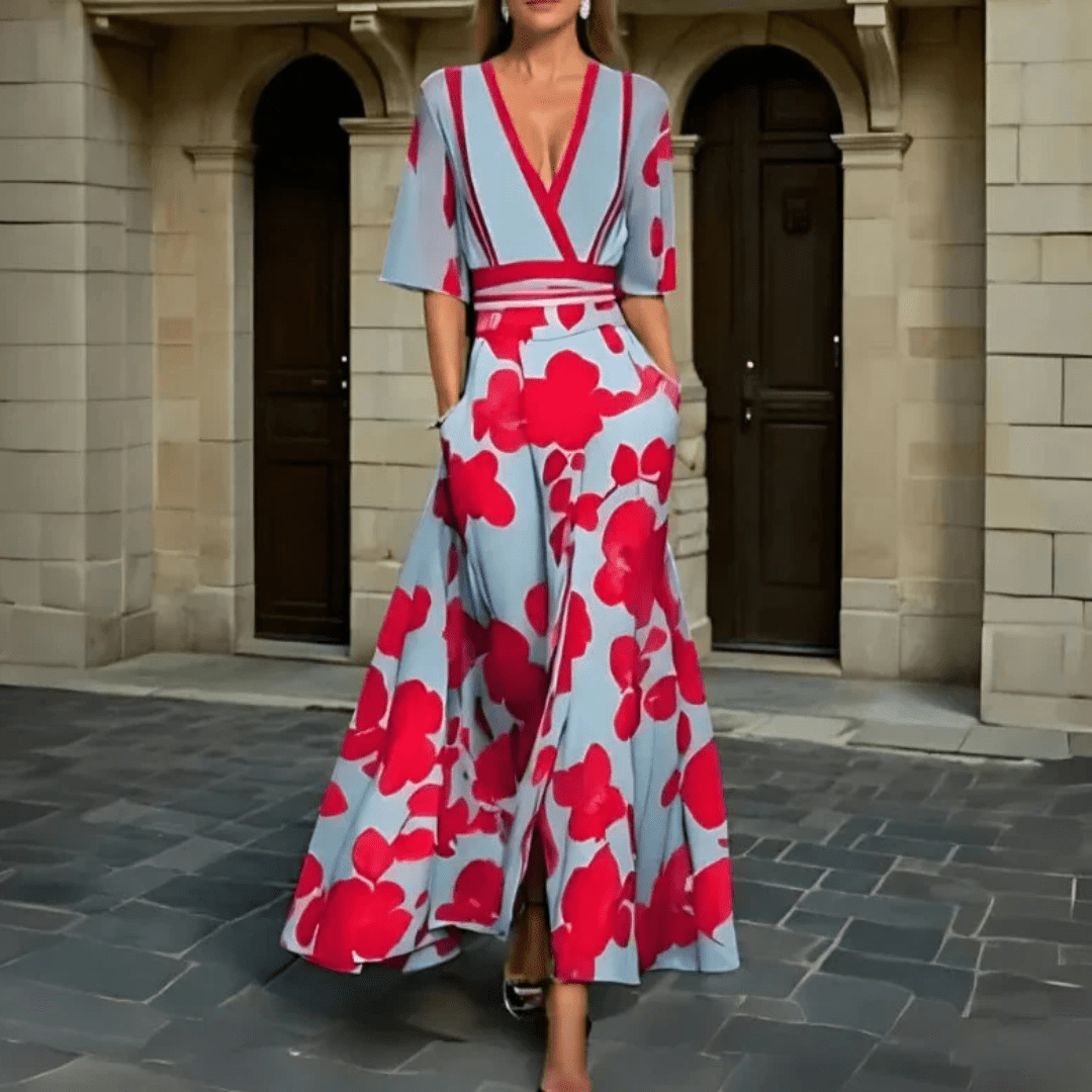 Veronica™ | Vestido elegante con estampado floral