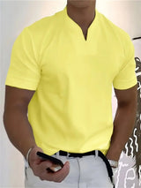 Pablo - Camiseta con cuello en V transpirable y corte clásico