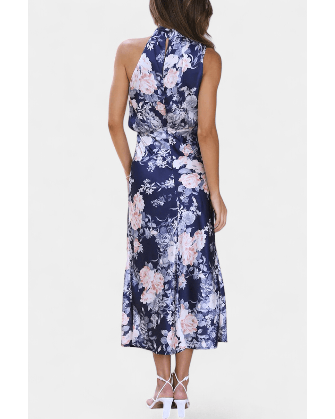 Lisa | Maxi Floral Halter - Camila Fashions
