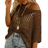 Noa - Jersey de verano de punto calado casual