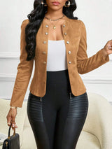 Sara - Chaqueta de mujer de imitación de ante