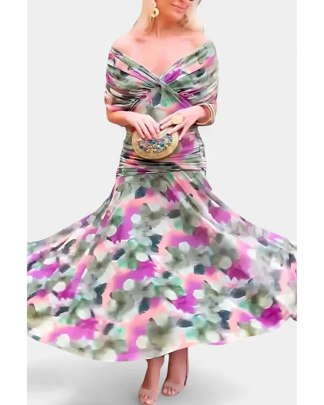 Alicia - Vestido floral de elegancia ligera - Camila Fashions