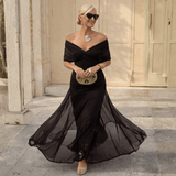 Lydia | Off-the-shoulder maxi dress