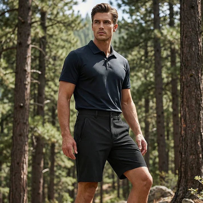 Gael - Pantalones cortos de golf elásticos