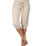 Lía - Pantalón capri ajustado de cintura alta