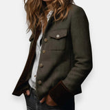 Daniela | Chaqueta elegante con detalles de terciopelo