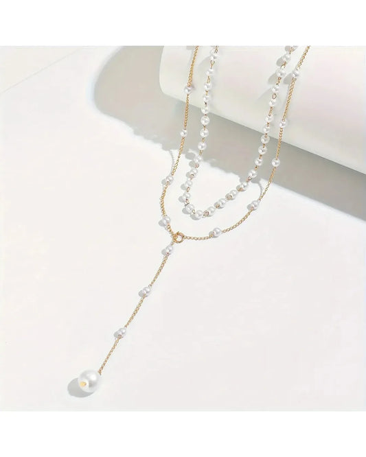 Collar de perlas en capas - Camila Fashions