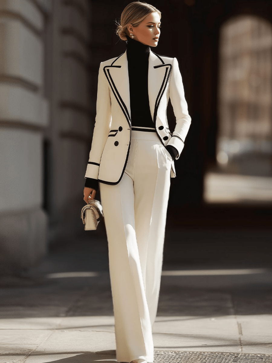 Hildegarda – conjunto con blazer cruzado