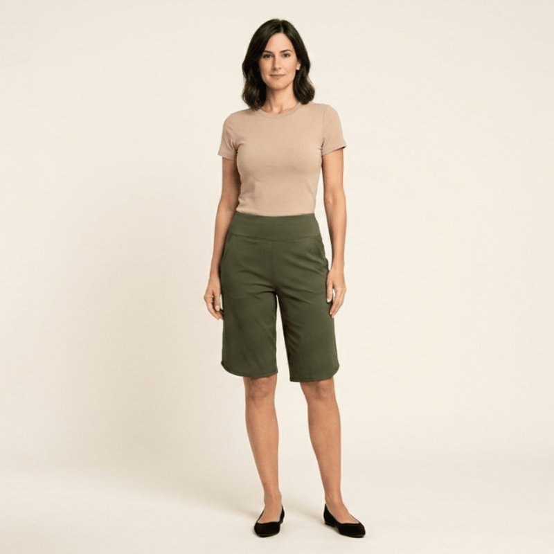 Maya - Pantalones cortos de yoga de cintura alta con bolsillos