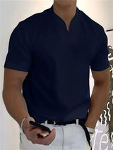 Pablo - Camiseta con cuello en V transpirable y corte clásico