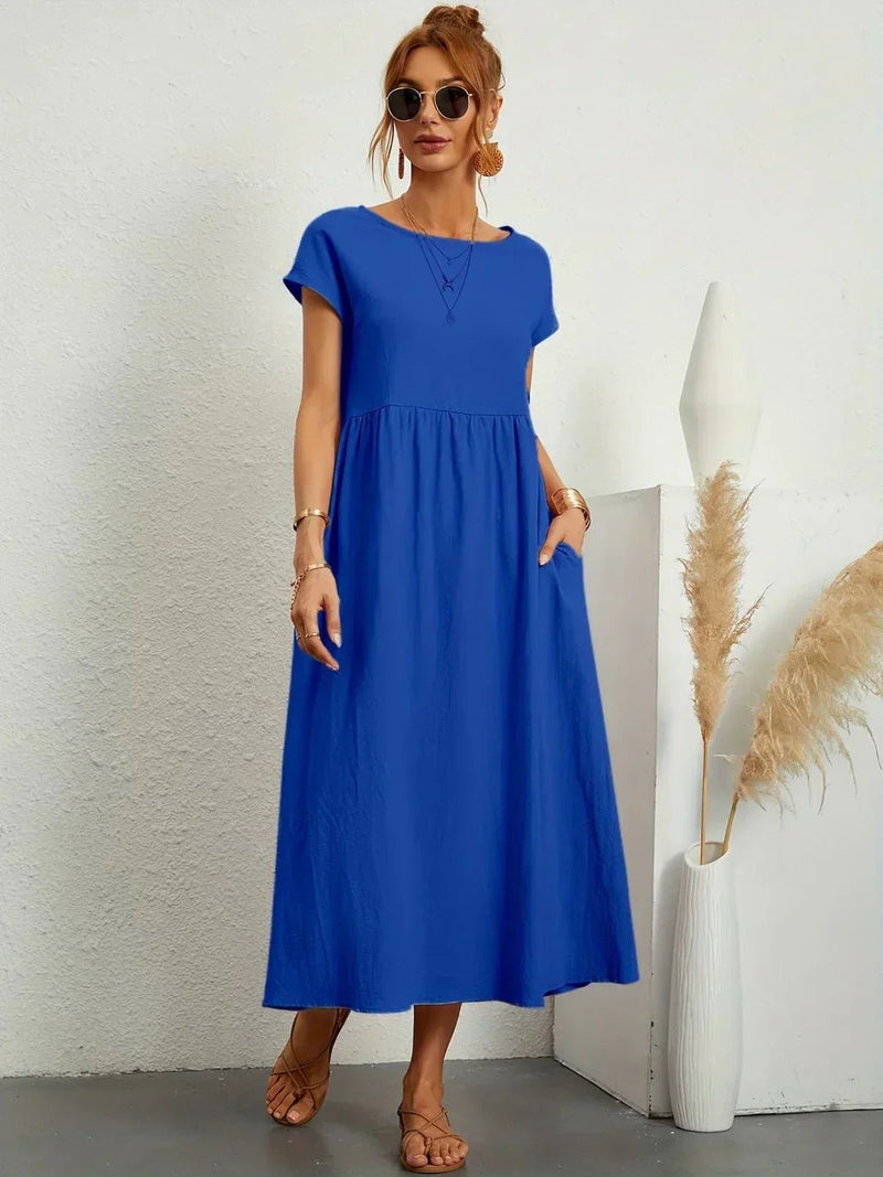 Gabriela - Vestido midi fluido de elegancia atemporal