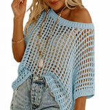 Noa - Jersey de verano de punto calado casual