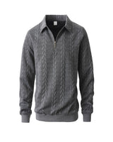 Hugo – Cable-Knit Half-Zip Jumper - Camila Fashions
