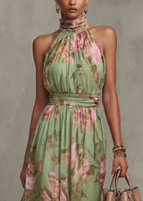 Livia | Vestido maxi elegante de estampado floral