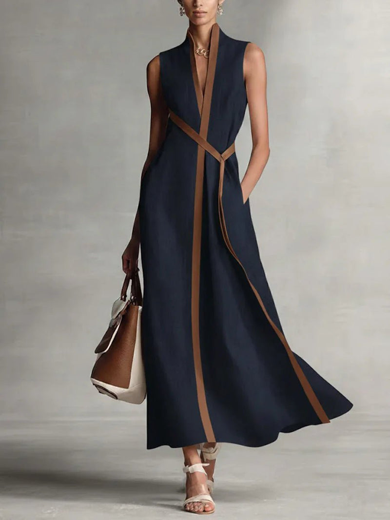 Clara | Vestido largo cruzado elegante