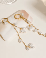 Long Pearl Drop Earrings - Camila Fashions