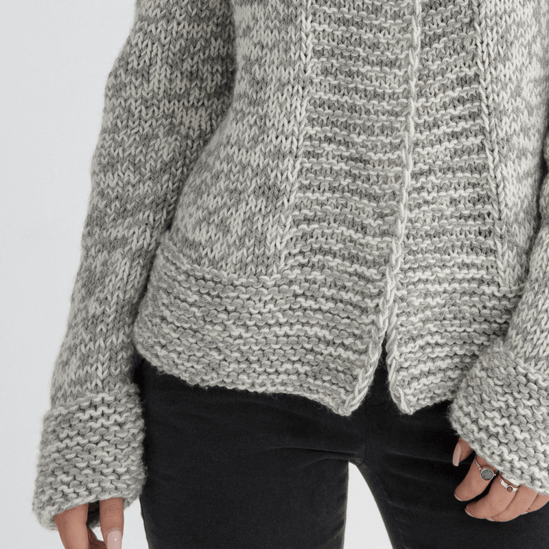 Buttoned Chunky Cardigan Knitting Pattern