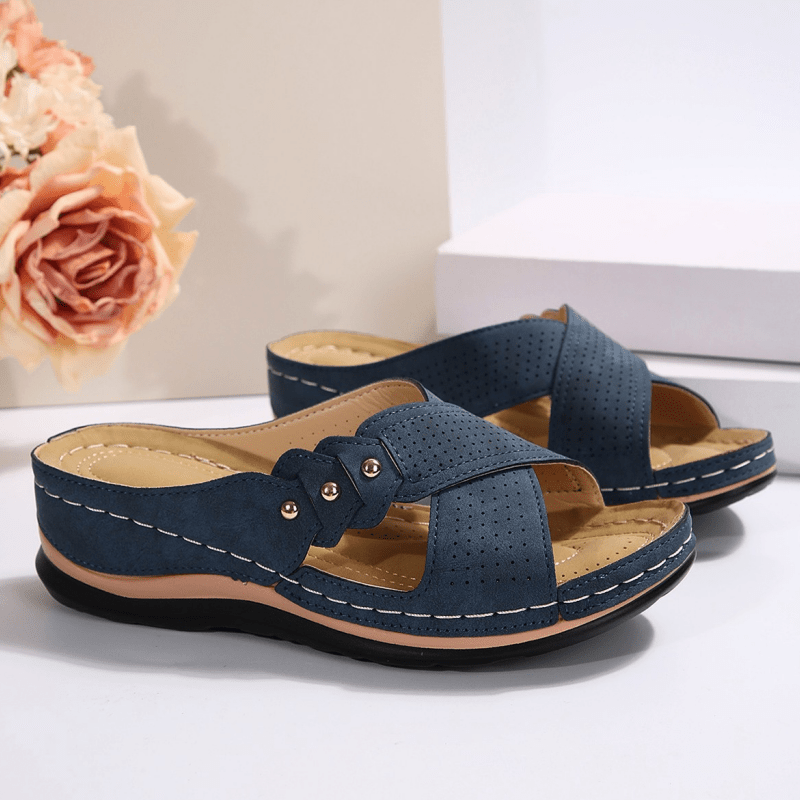Comfora™ | Sandalias de cuña ligeras y estables para confort todo el día