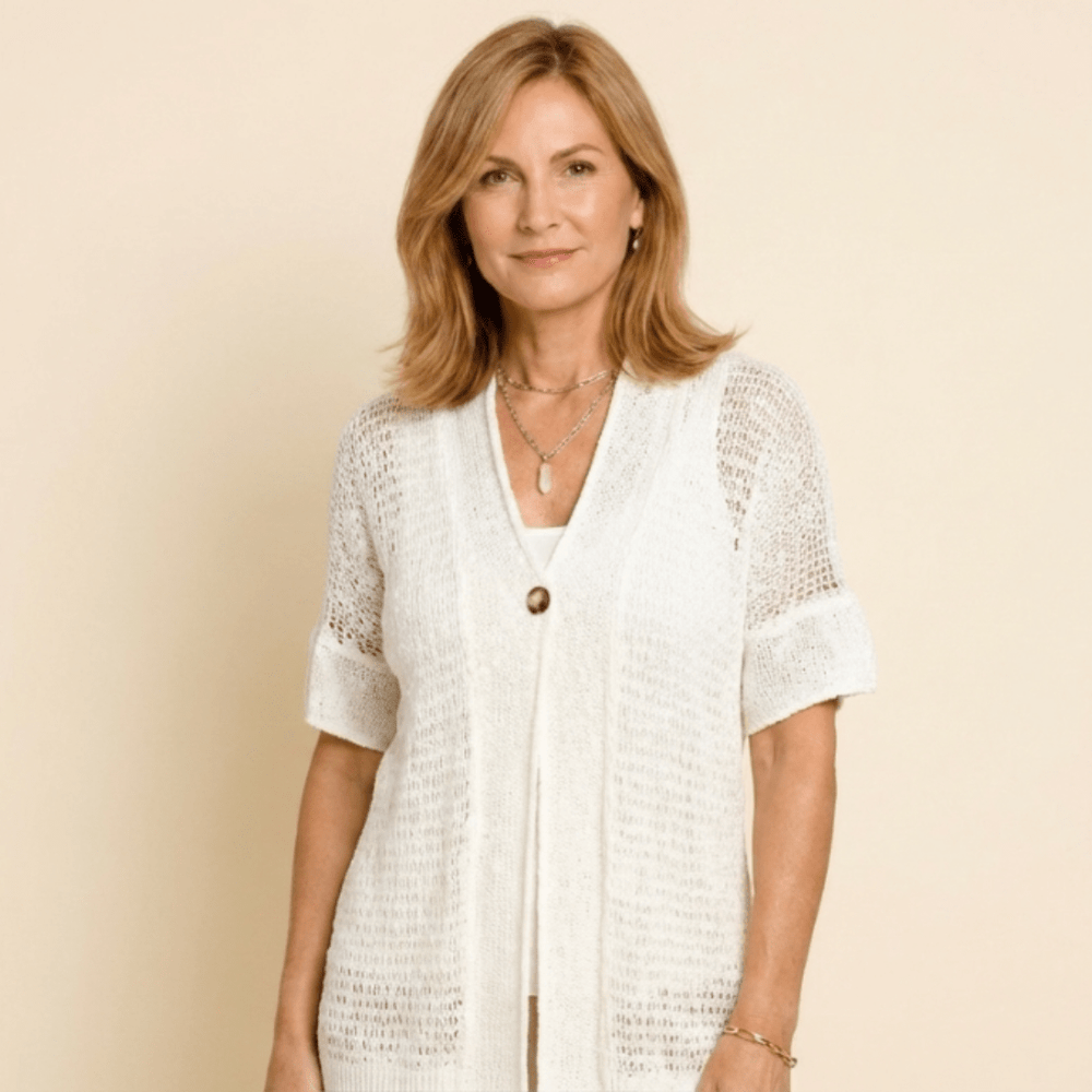 Sara - Blusa de punto con botón