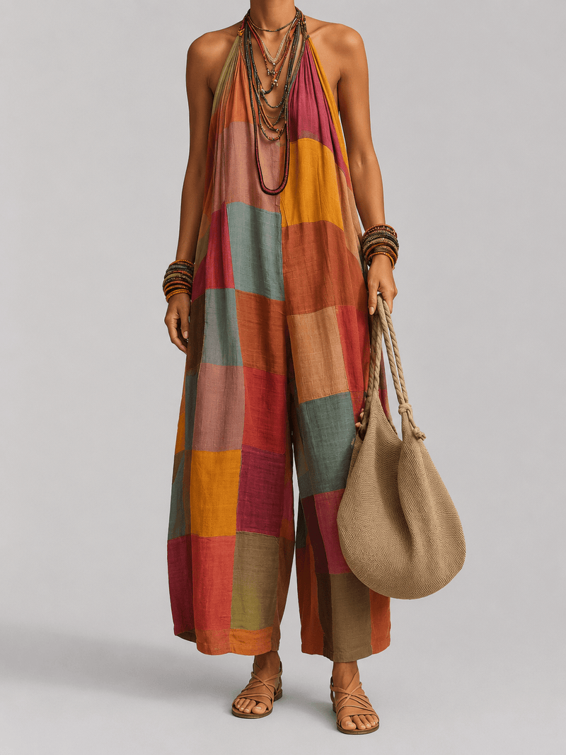 Bohème™ | Bohemian Patchwork Jumpsuit