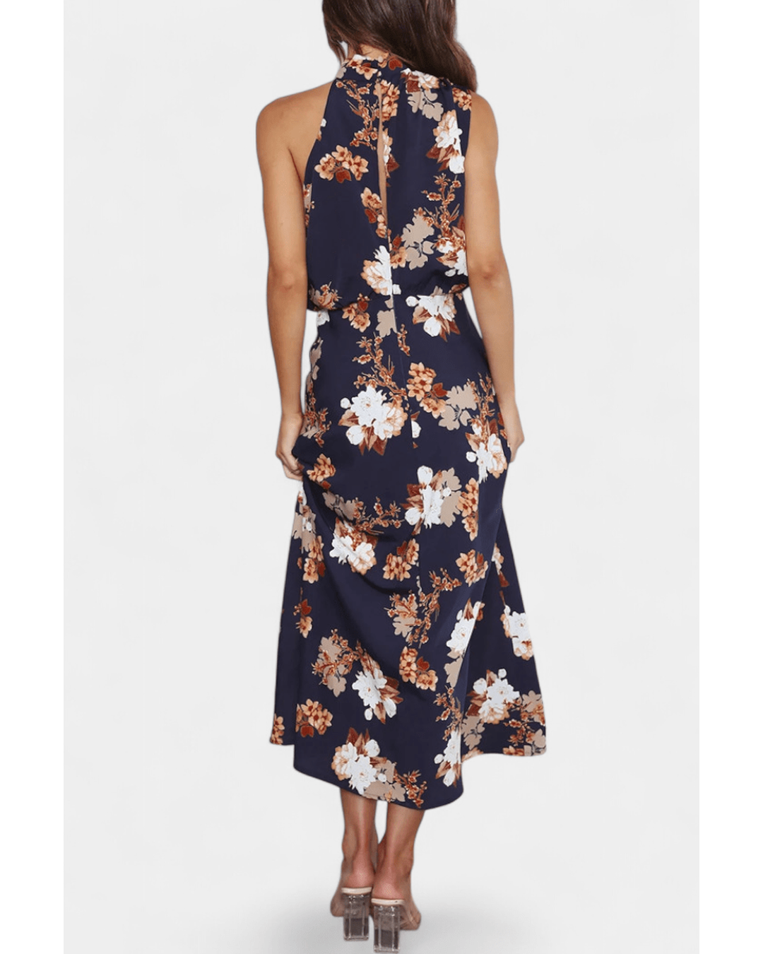 Lisa | Maxi Floral Halter - Camila Fashions