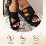 Mía - Sandalias de tiras cruzadas ligeras y cómodas
