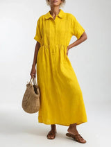 Lisandra - Vestido camisero fluido de verano