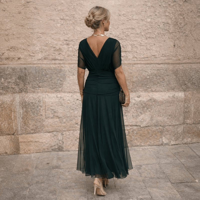 Lydia | Off-the-shoulder maxi dress
