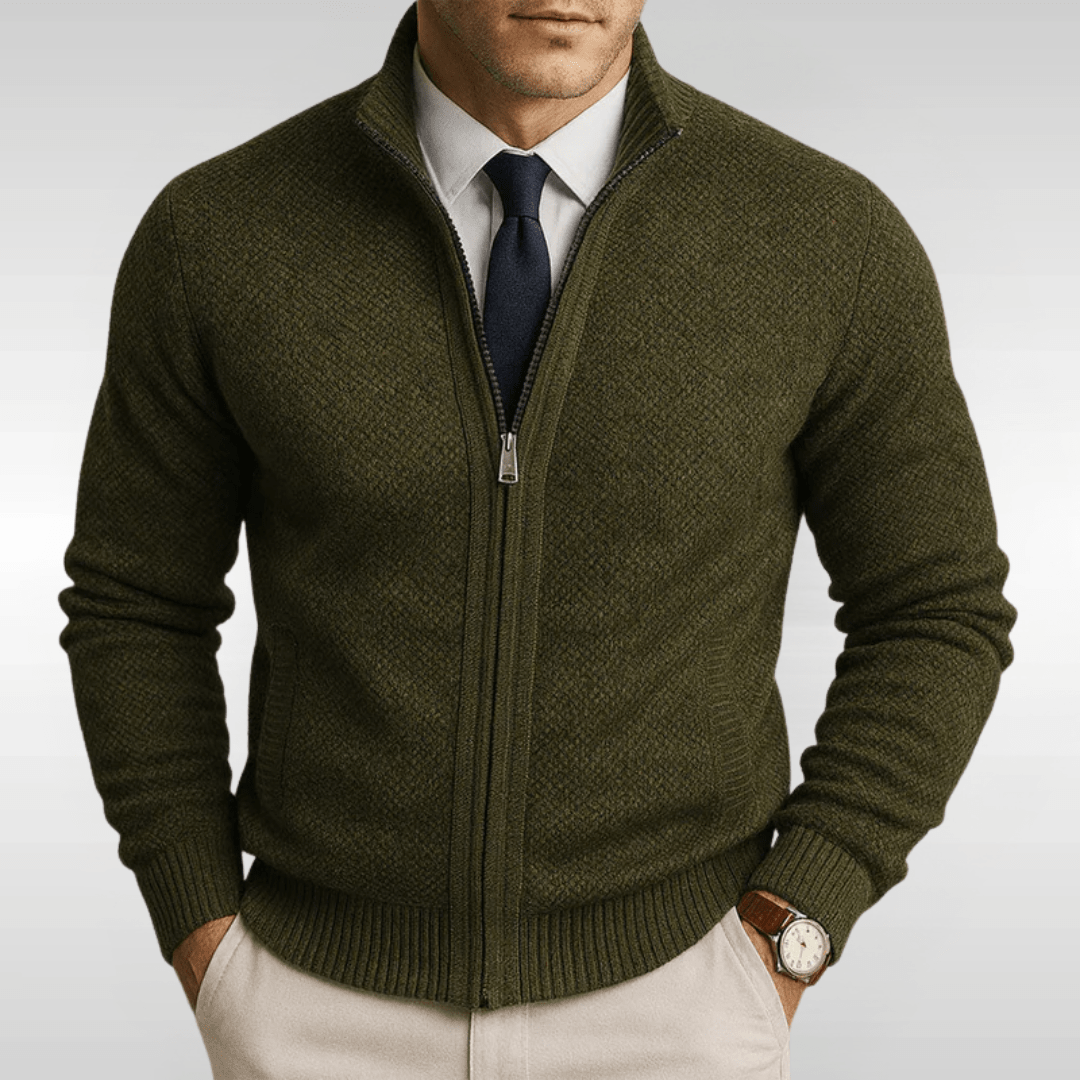 MARTIN CHAQUETA DE PUNTO CON CREMALLERA | ELEGANCIA FÁCIL PARA USO DIARIO