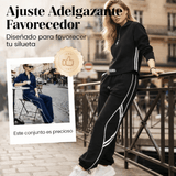 Clara - Conjunto deportivo casual con media cremallera