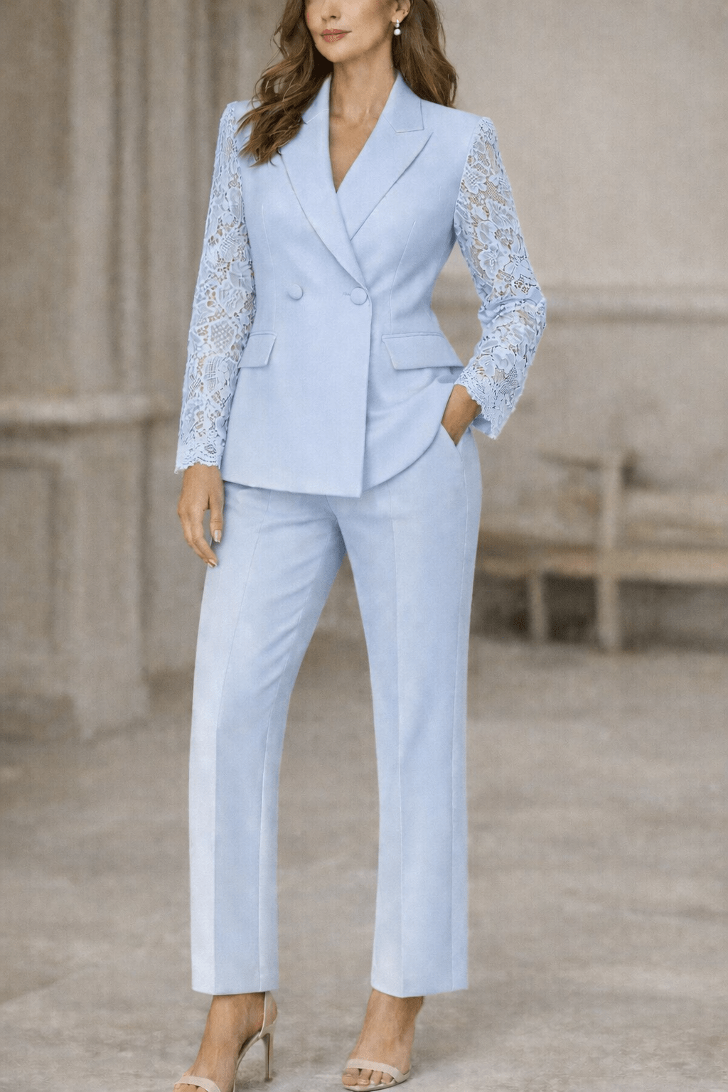 Conjunto de encaje (Chaqueta + Pantalón)
