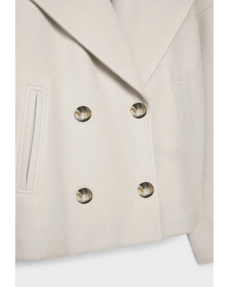 Adriana | Elegant Double-Breasted Button Jacket - Camila Fashions