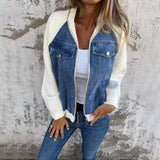 Paula | Chaqueta vaquera de diseño combinado