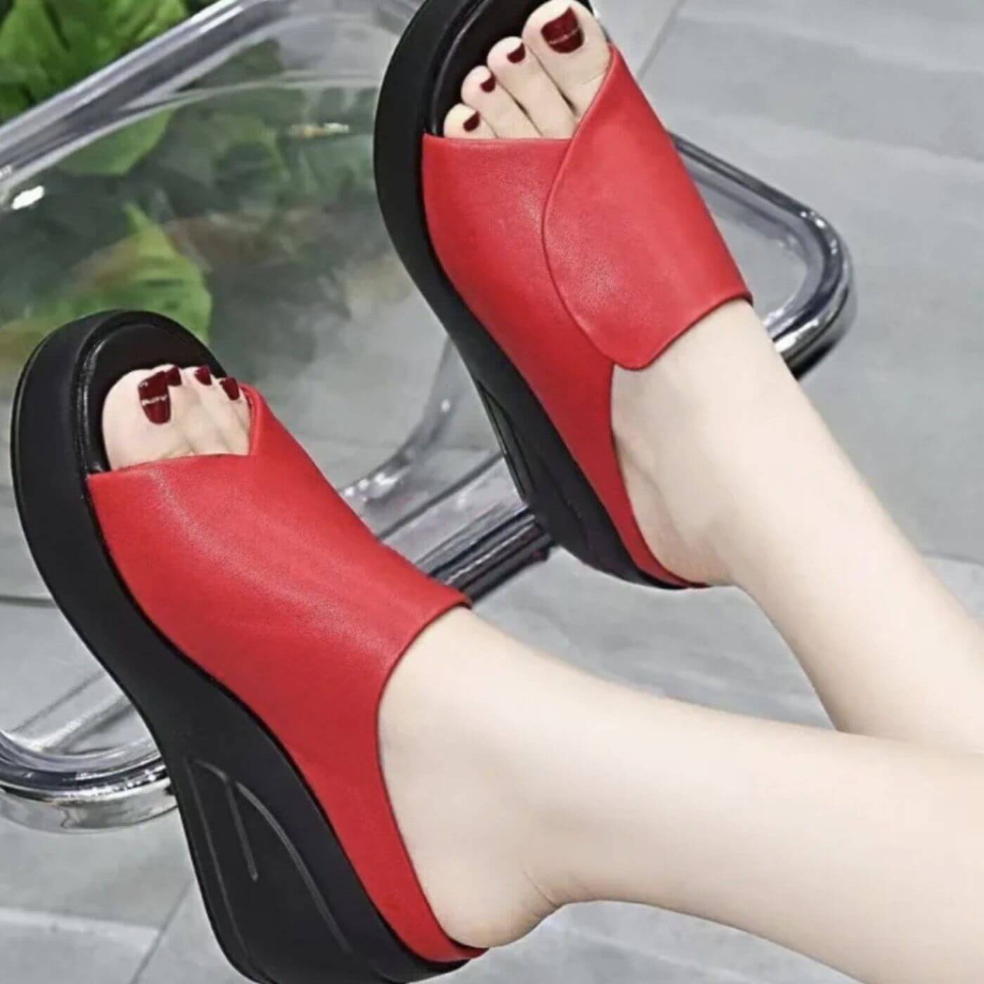 Elisa | Sandalias ortopédicas de cuña slip-on