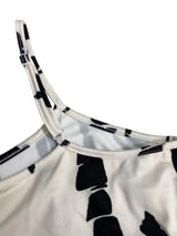 Luna | Vestido midi estampado con tirantes finos
