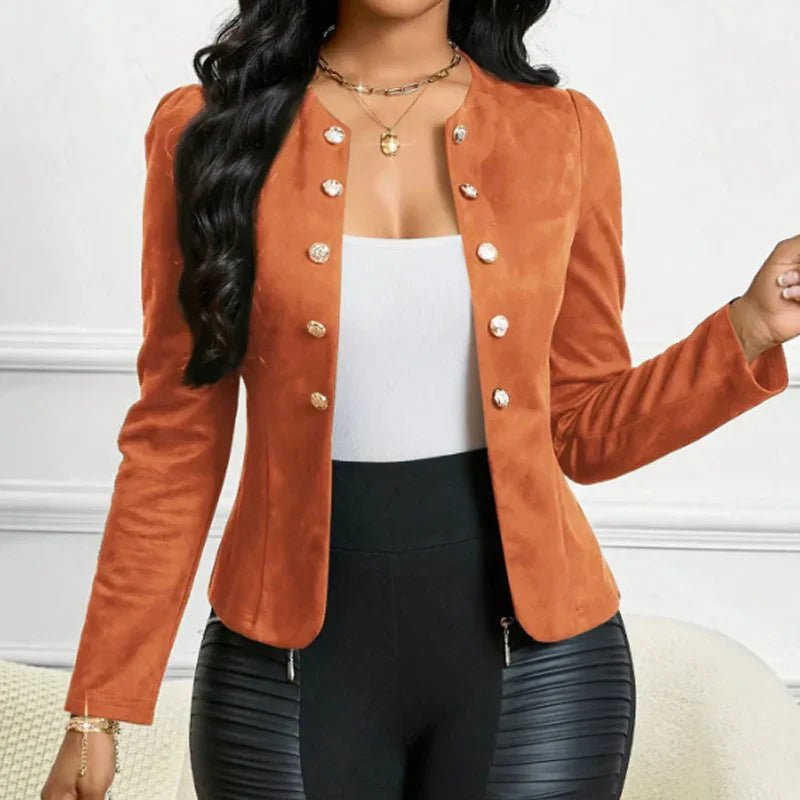 Sara - Chaqueta de mujer de imitación de ante