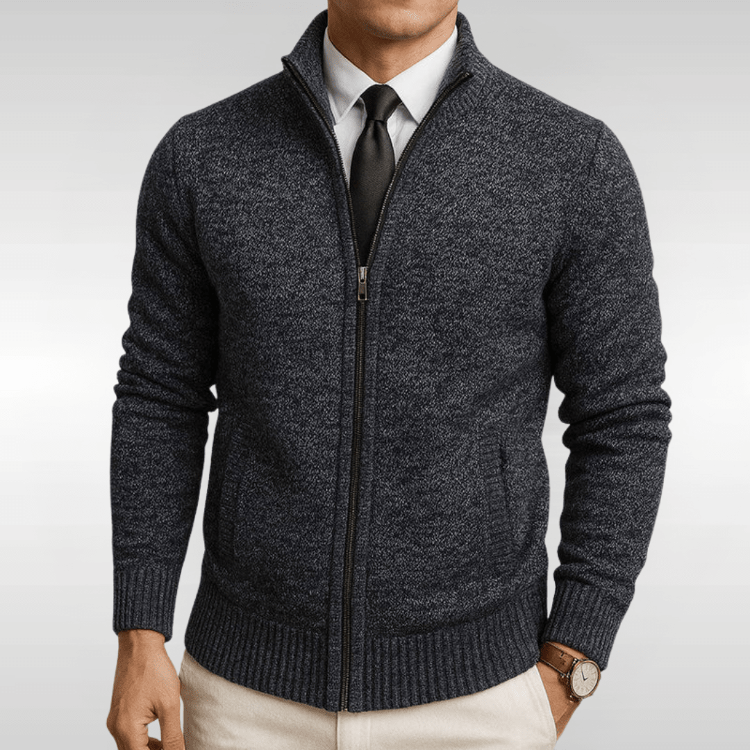 MARTIN CHAQUETA DE PUNTO CON CREMALLERA | ELEGANCIA FÁCIL PARA USO DIARIO