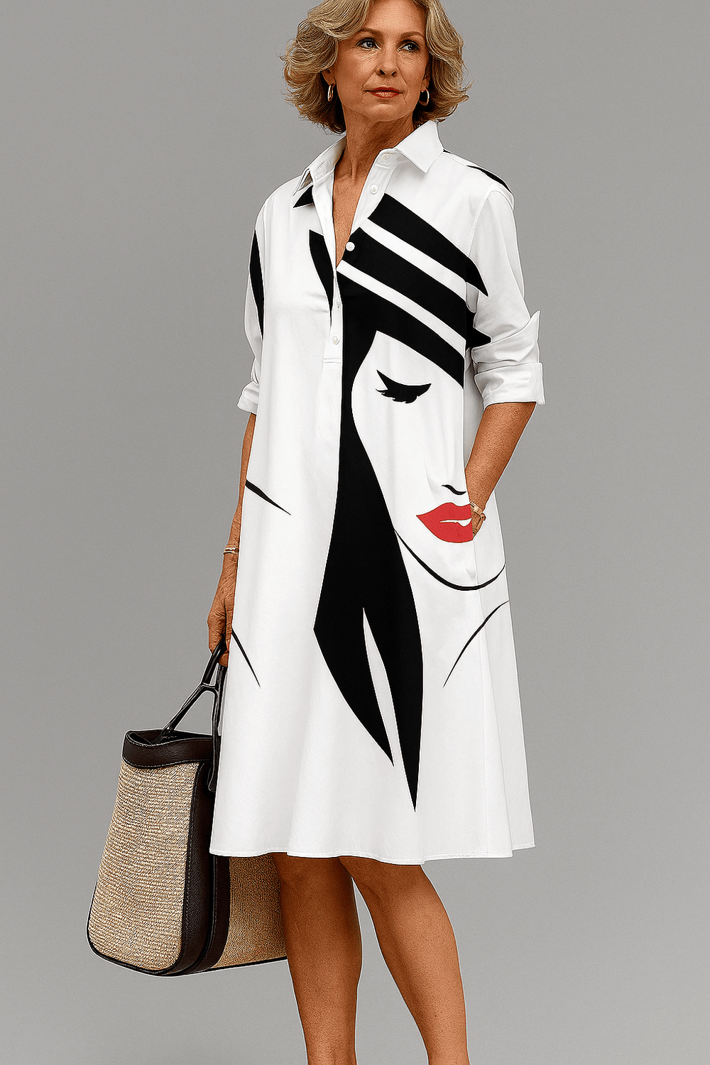 Bona | Vestito Midi Raffinato ed Elegante
