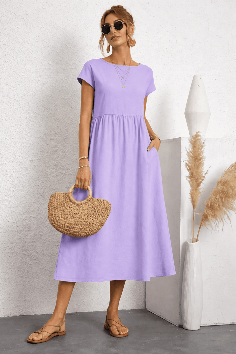 Gabriela - Vestido midi fluido de elegancia atemporal