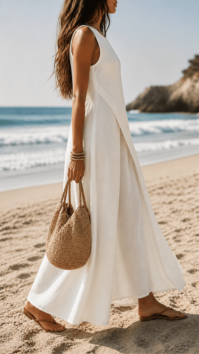 Bormes Dress | Flowing Mediterranean Maxi