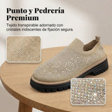 Aria - Mocasines sin cordones con pedrería brillante