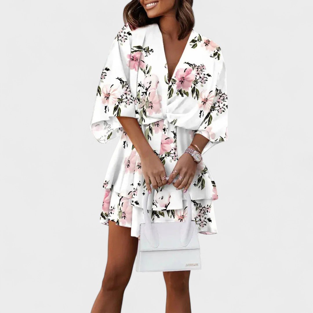 Carla - Vestido Floral Curto