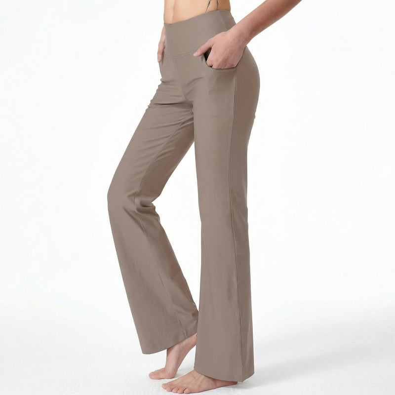 Diana - Pantalón de cintura alta elástico y corte ancho