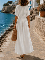 Sicilia Dress | Sunlit Mediterranean Maxi