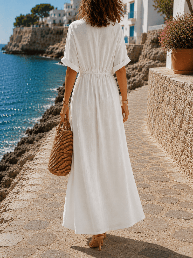 Sicilia Dress | Sunlit Mediterranean Maxi