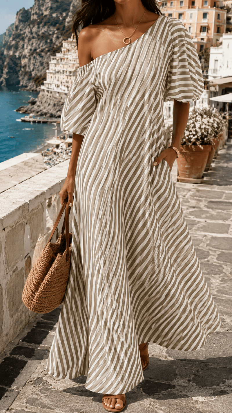 Amalfi Dress | Elegant Maxi with Coastal Ease