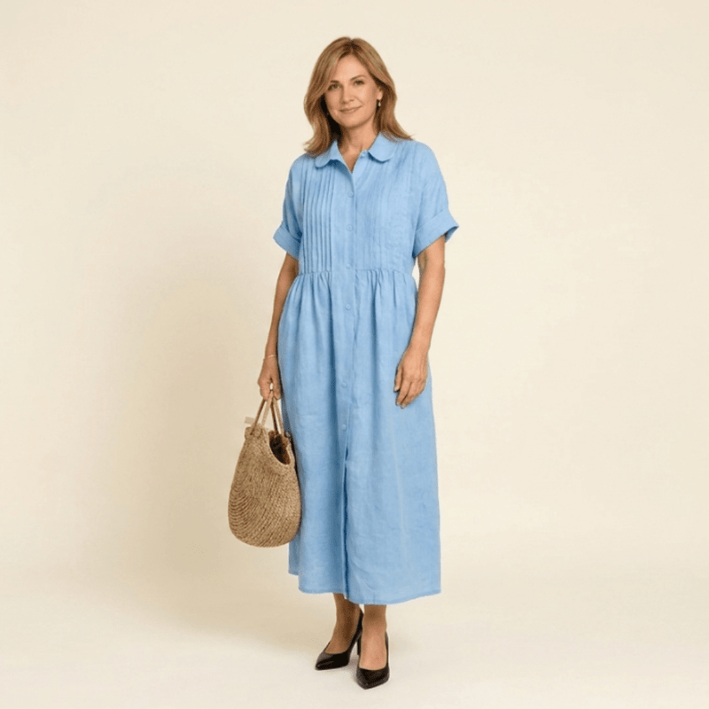 Lisandra - Vestido camisero fluido de verano